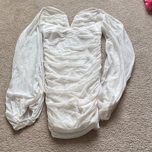 12th Tribe bachelorette White Mini Dress